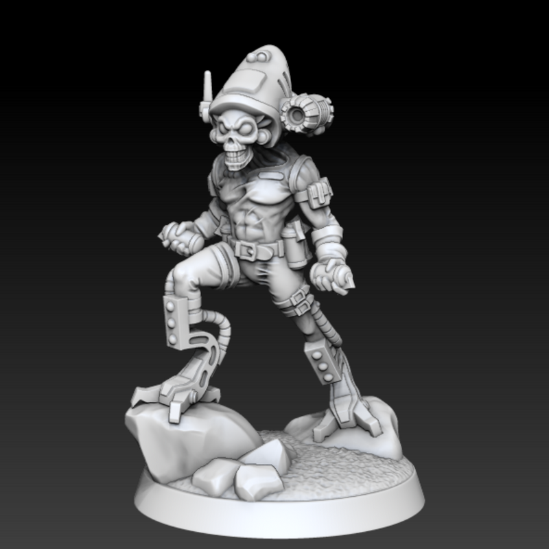 Cal Axis Master Assassin | The Intelligencia | Sci-Fi Miniature | DMG Minis