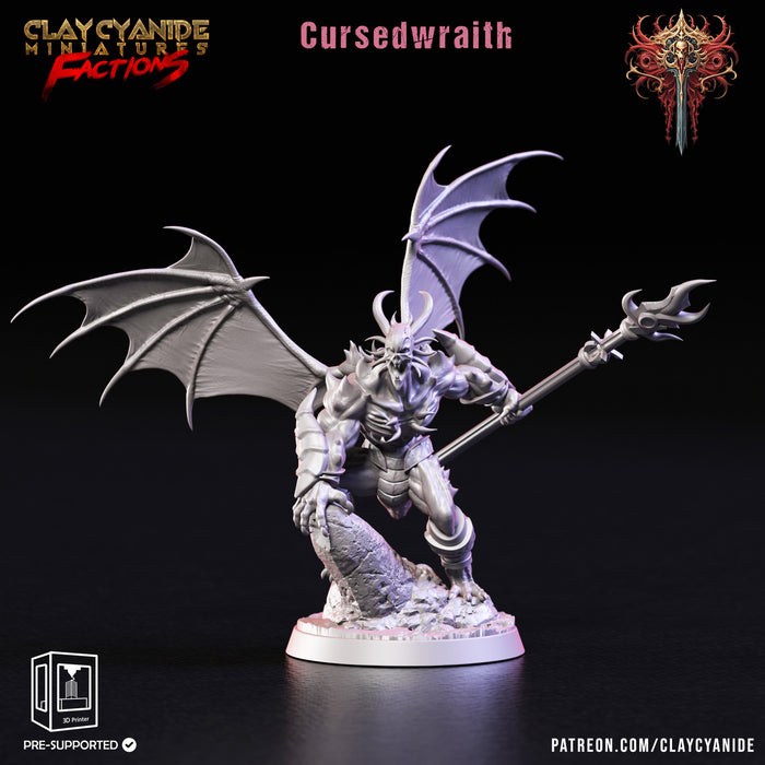 Cursed Wraith | Dreadblood Maulers | Fantasy Miniature | Clay Cyanide