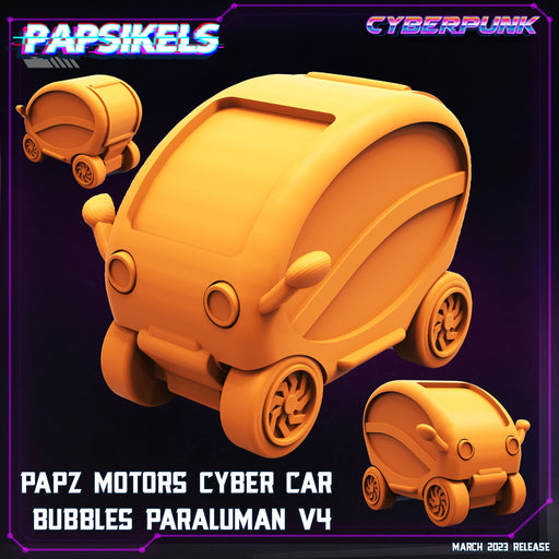 Cyber Car Bubbles Paraluman V4 | Cyberpunk | Sci-Fi Miniature | Papsikels TabletopXtra