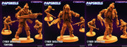 Cyber Skelepunk Miniatures | Skelepunk Gang Wars | Sci-Fi Miniature | Papsikels TabletopXtra