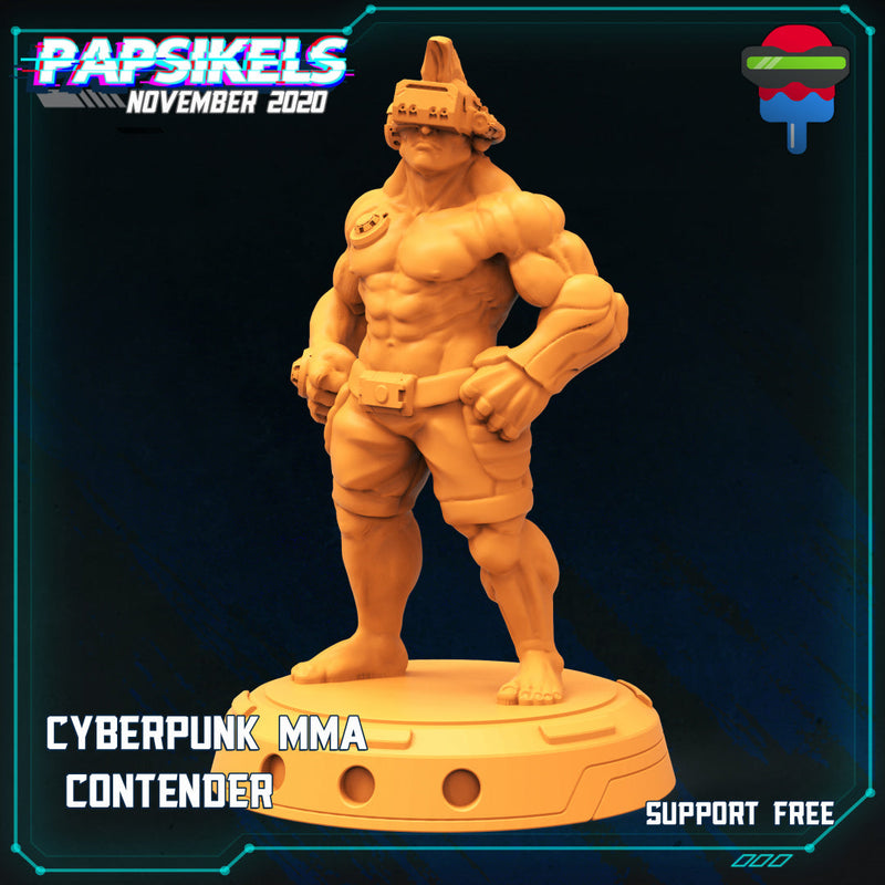 Cyberpunk MMA Contender | The Corpo World | Sci-Fi Miniature | Papsikels TabletopXtra