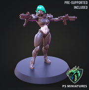 Cyberpunk Mercenary Miniatures (Full Set) | Fantasy Miniature | PS Miniatures TabletopXtra