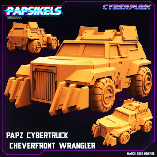 Cybertruck Cheverfront Wrangler | Cyberpunk | Sci-Fi Miniature | Papsikels TabletopXtra