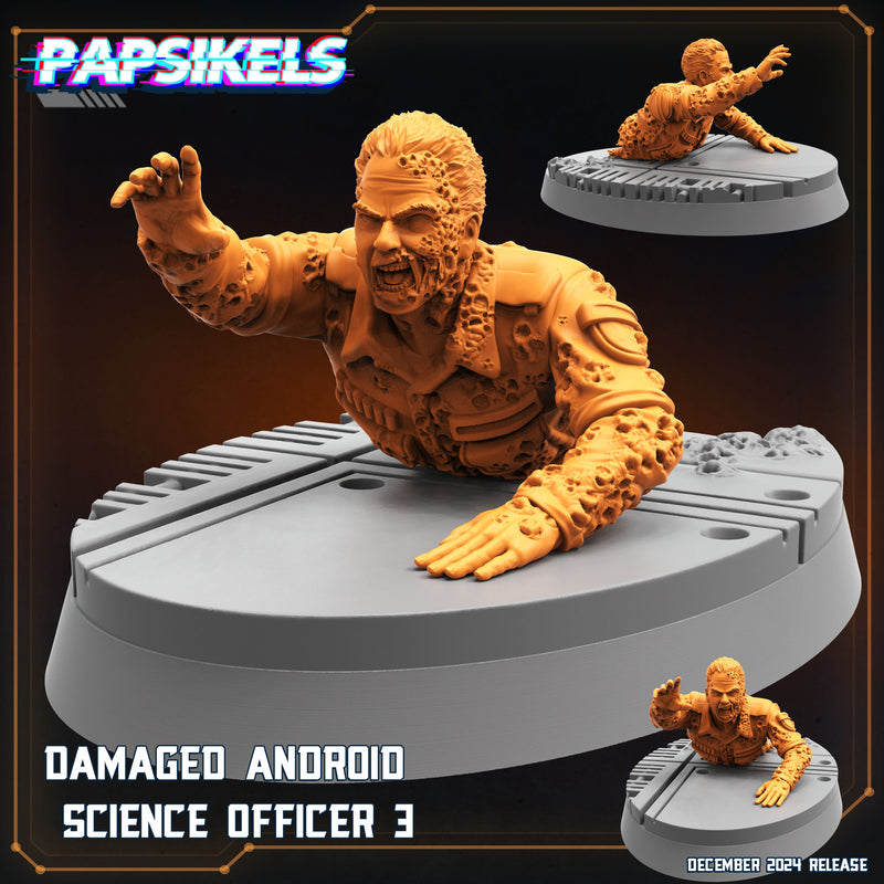 Damaged Android Science Officer Miniatures | Aliens Vs Humans XII Space Dead | Papsikels