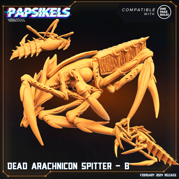 Dead Arachnicon Spitter B | Dropship Troopers IV | Sci-Fi Miniature | Papsikels
