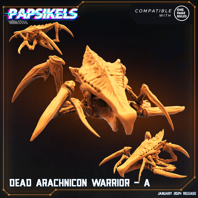 Dead Arachnicon Warrior Miniatures | Dropship Troopers IV | Sci-Fi Miniature | Papsikels