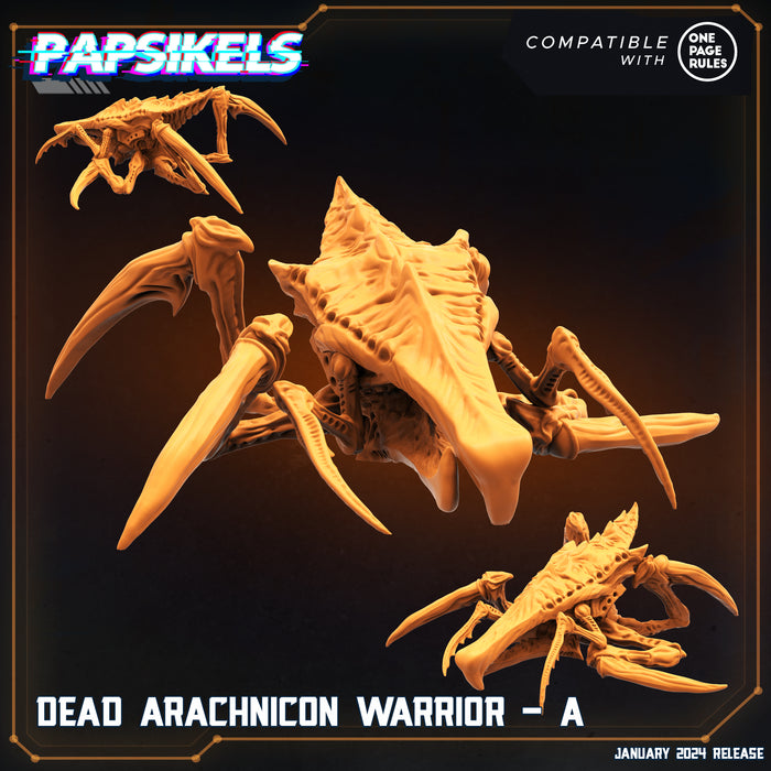 Dead Arachnicon Warrior A | Dropship Troopers IV | Sci-Fi Miniature | Papsikels