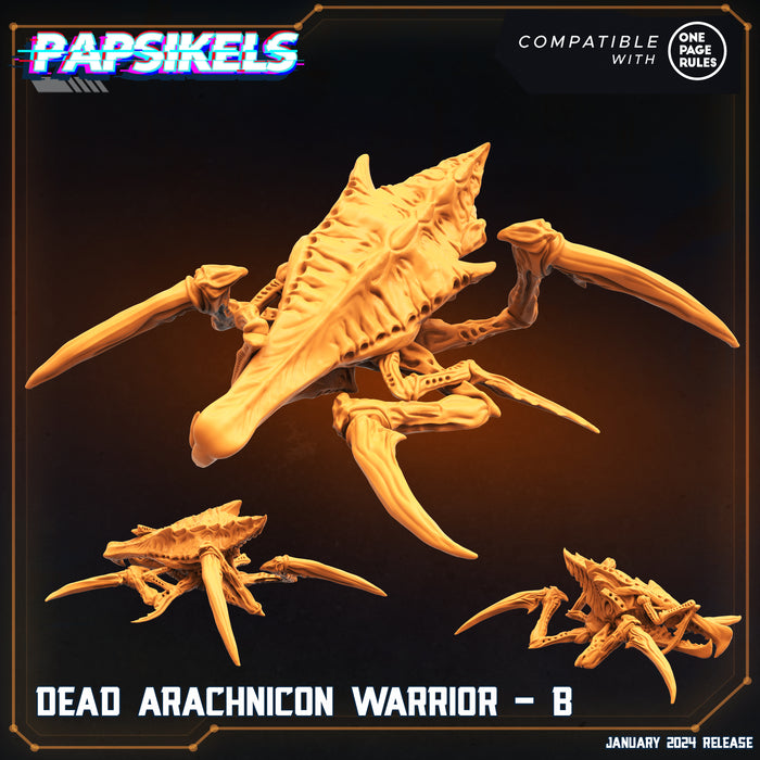 Dead Arachnicon Warrior Miniatures | Dropship Troopers IV | Sci-Fi Miniature | Papsikels