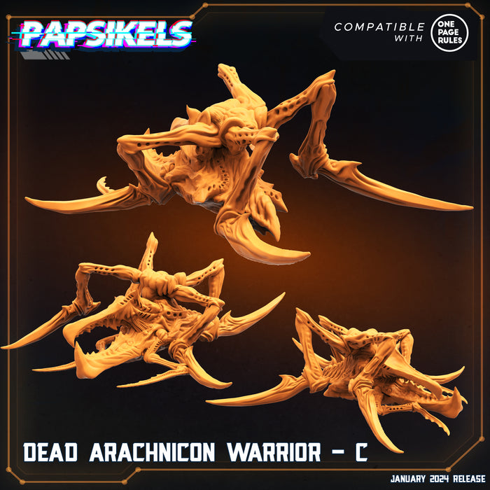 Dead Arachnicon Warrior Miniatures | Dropship Troopers IV | Sci-Fi Miniature | Papsikels