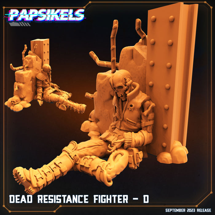 Dead Resistance Fighter D | Aliens Vs Humans VI | Sci-Fi Miniature | Papsikels