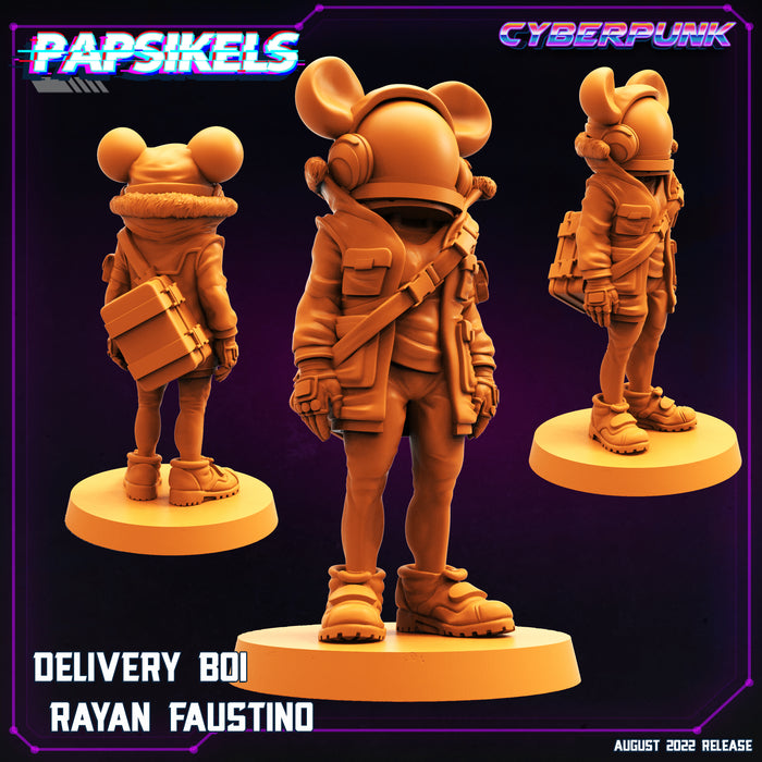 Delivery Kid Miniatures | Cyberpunk | Sci-Fi Miniature | Papsikels