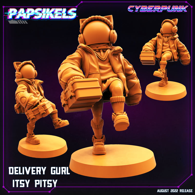 Delivery Kid Miniatures | Cyberpunk | Sci-Fi Miniature | Papsikels