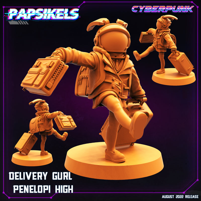 Delivery Kid Miniatures | Cyberpunk | Sci-Fi Miniature | Papsikels