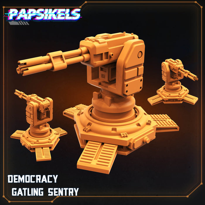 Democracy Sentry Miniatures | Compumatrons Revenge | Sci-Fi Miniature | Papsikels