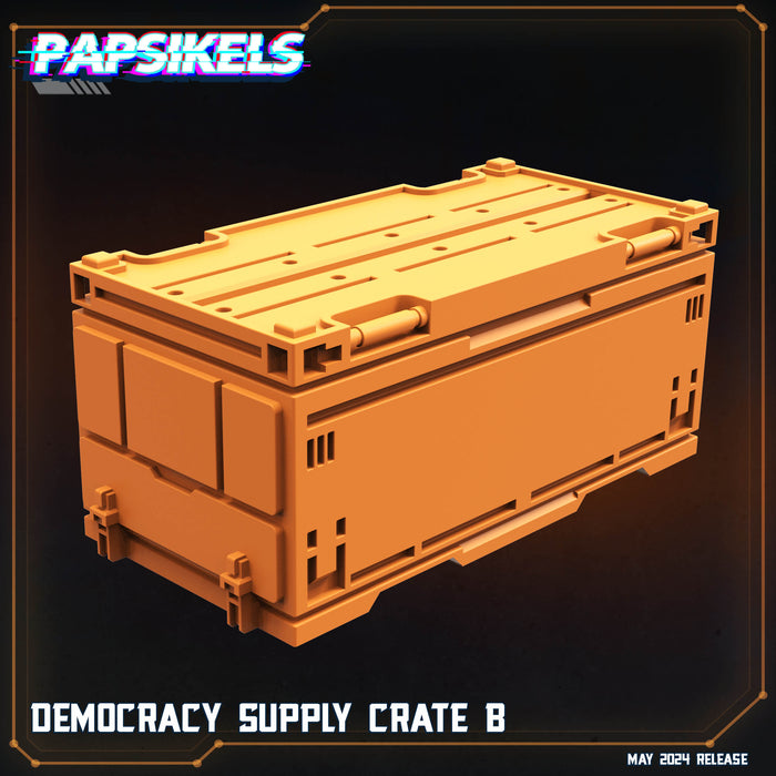 Democracy Supply Crate | Democracy Troopers Bugs and Bots | Sci-Fi Miniature | Papsikels