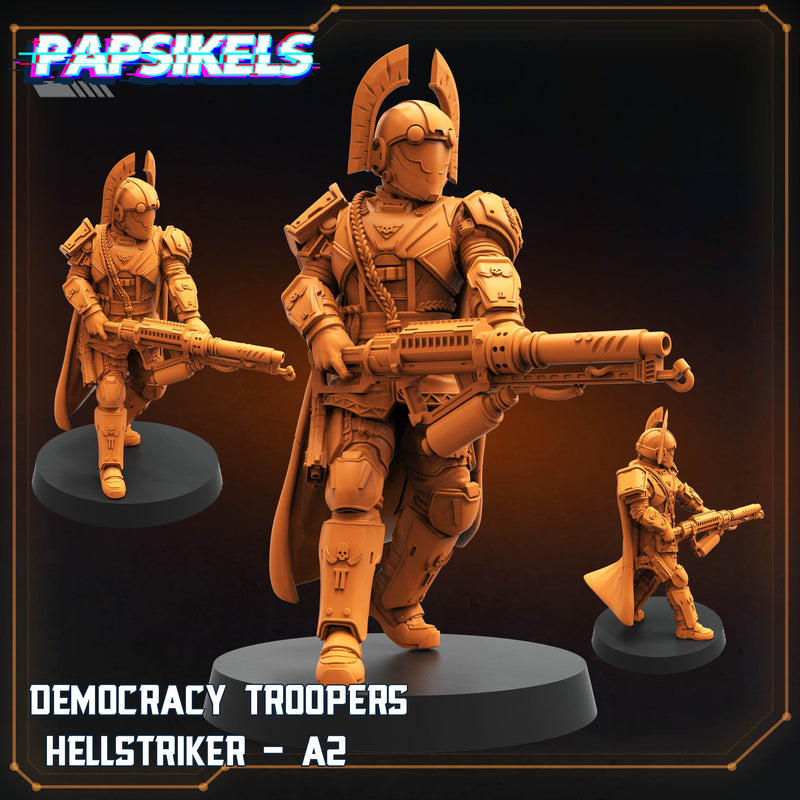 Democracy Troopers Hellstriker Miniatures | Sci-Fi | Papsikels