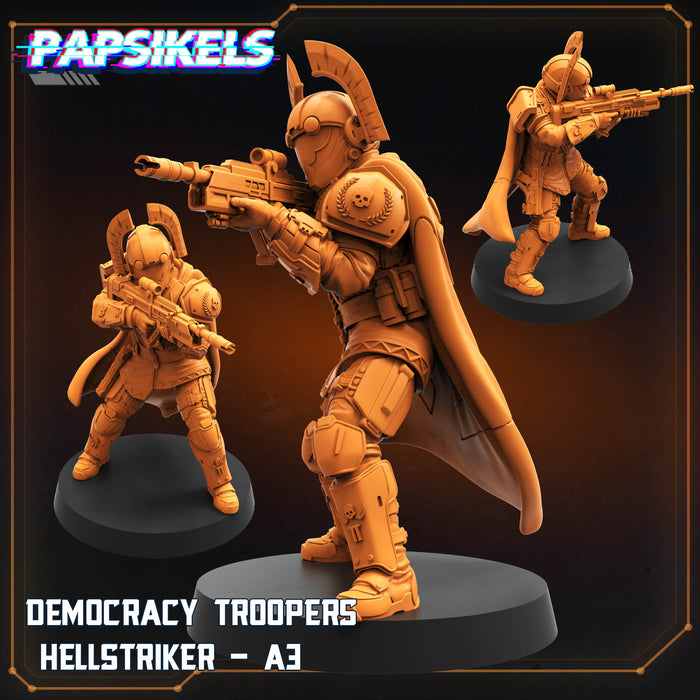 Democracy Troopers Hellstriker A3 | Democracy Troopers Bugs and Bots | Sci-Fi Miniature | Papsikels