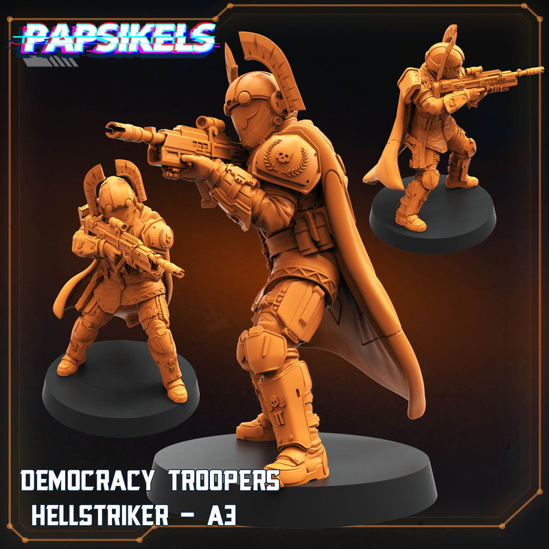 Democracy Troopers Hellstriker Miniatures | Sci-Fi | Papsikels