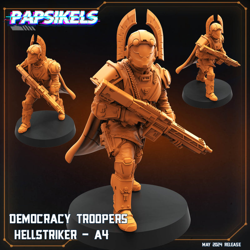 Democracy Troopers Hellstriker Miniatures | Sci-Fi | Papsikels