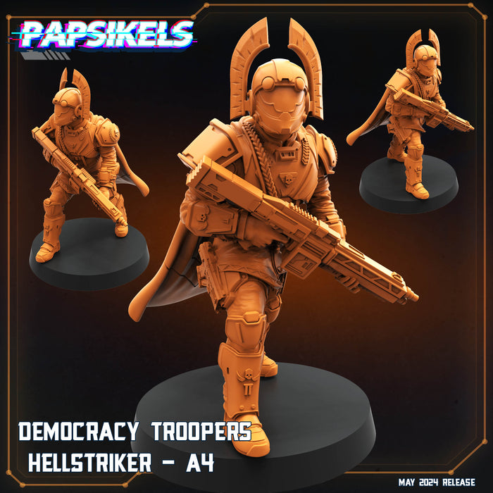 Democracy Troopers Hellstriker A4 | Democracy Troopers Bugs and Bots | Sci-Fi Miniature | Papsikels