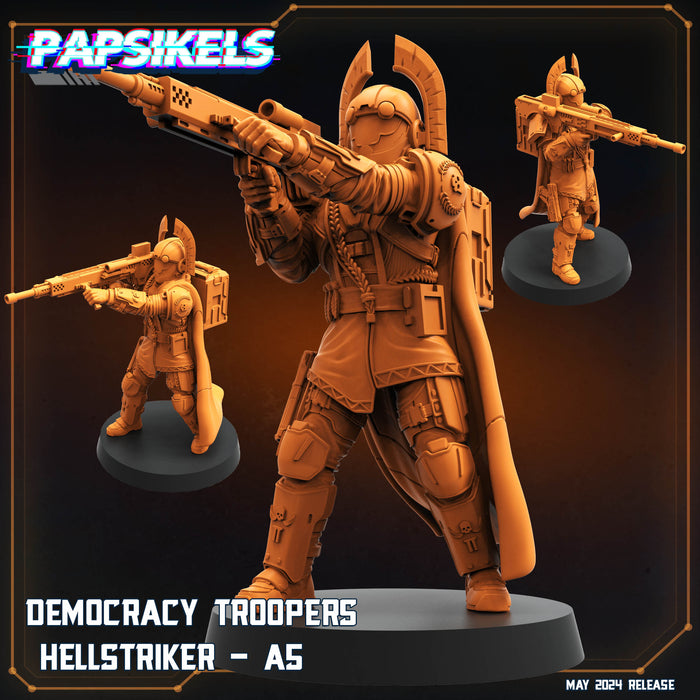 Democracy Troopers Hellstriker A5 | Democracy Troopers Bugs and Bots | Sci-Fi Miniature | Papsikels