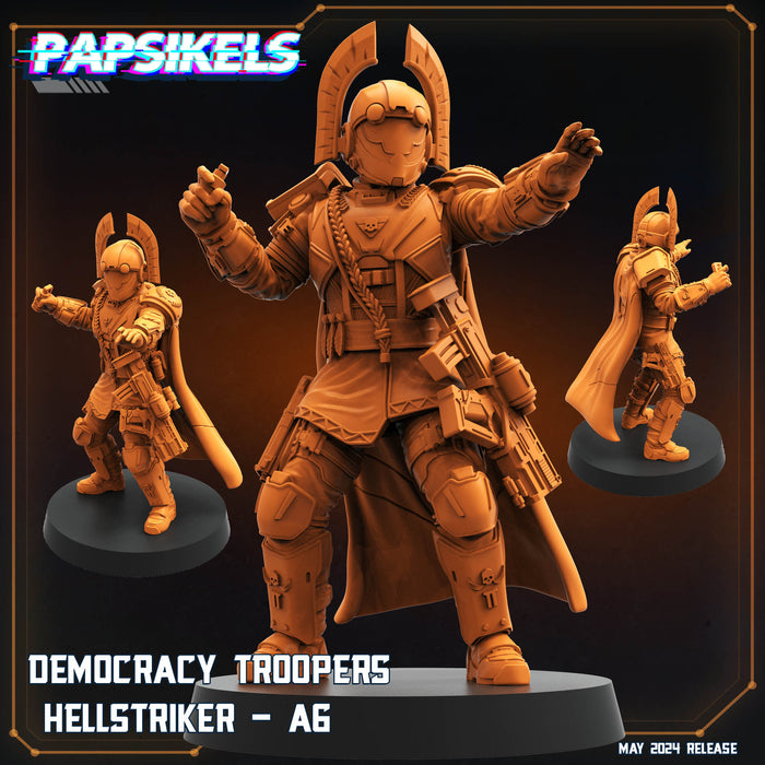 Democracy Troopers Hellstriker A6 | Democracy Troopers Bugs and Bots | Sci-Fi Miniature | Papsikels