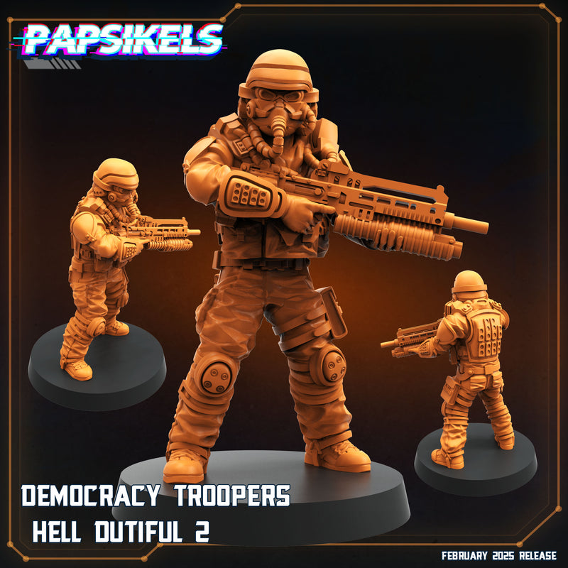 Democracy Troopers Hell Dutiful Miniatures | Aliens Vs Humans XIV Predaliens | Papsikels