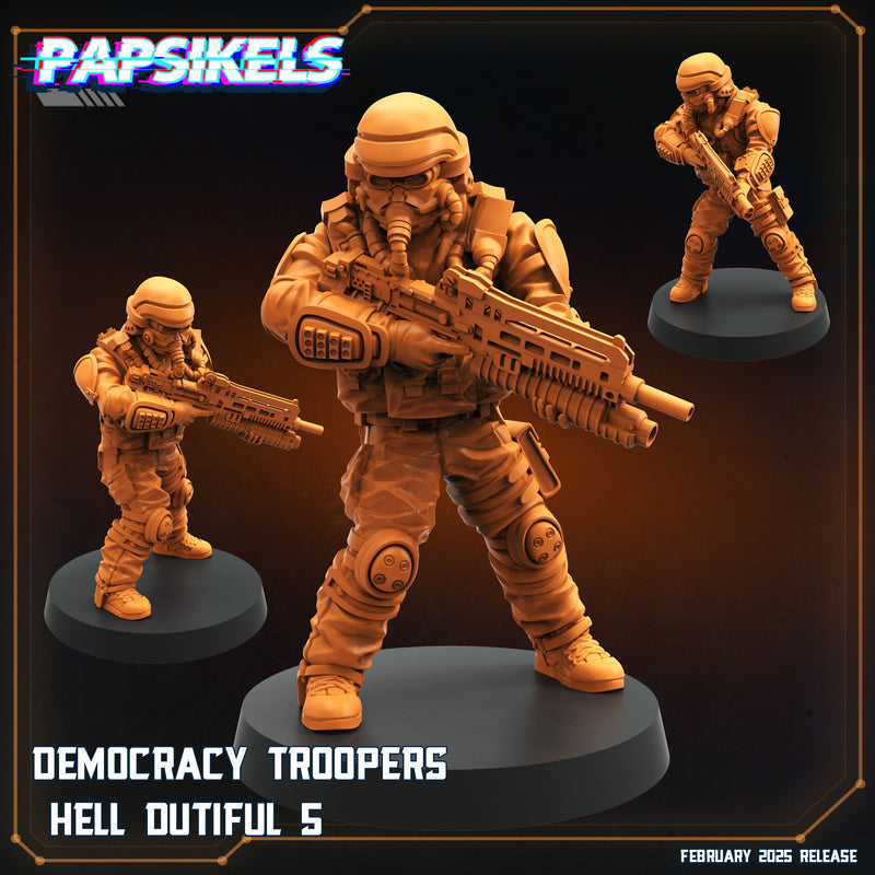 Democracy Troopers Hell Dutiful Miniatures | Aliens Vs Humans XIV Predaliens | Papsikels
