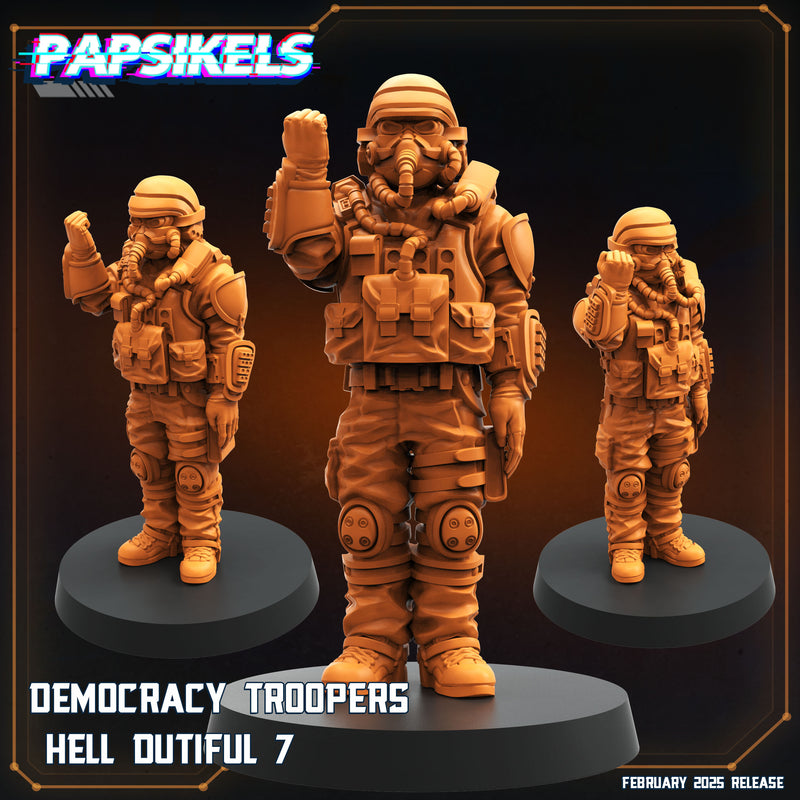 Democracy Troopers Hell Dutiful Miniatures | Aliens Vs Humans XIV Predaliens | Papsikels