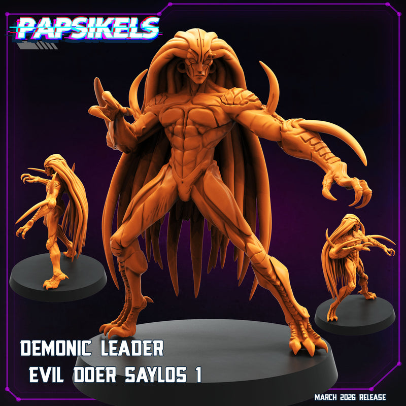 Demonic Leader Saylos Miniatures | Cyberpunk | Papsikels