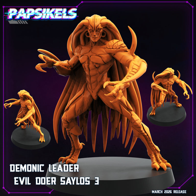 Demonic Leader Saylos Miniatures | Cyberpunk | Papsikels