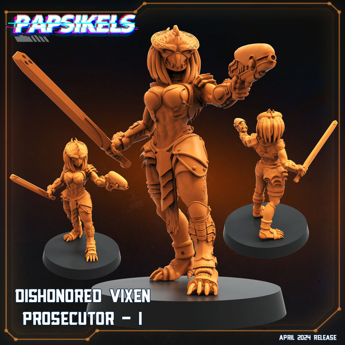 Dishonoured Vixen Prosecutor I | Democracy Troopers | Sci-Fi Miniature | Papsikels