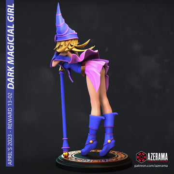 Dark Magical Girl | Pin-Up Statue Fan Art Miniature Unpainted | Azerama