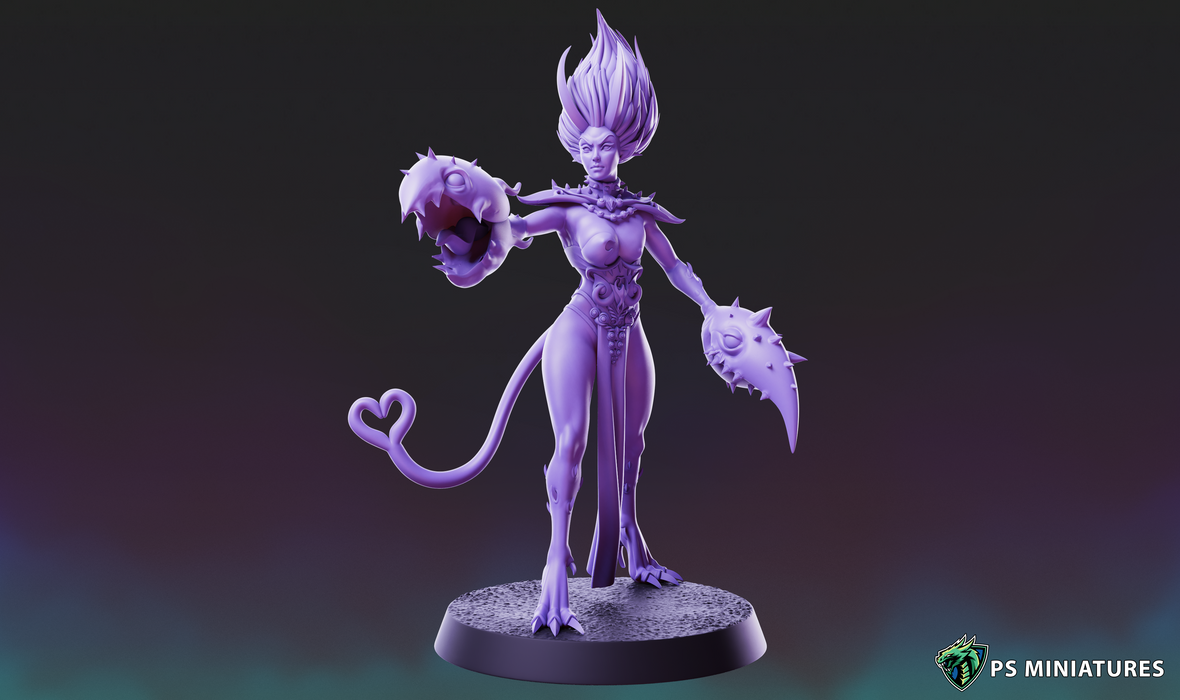 Demonette Pose 1 A | Demons of Excess | Fantasy Miniature | PS Miniatures