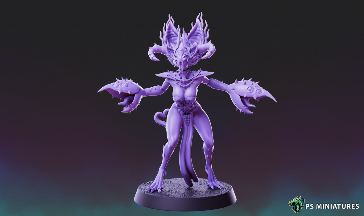 Demonette Pose 2 C | Demons of Excess | Fantasy Miniature | PS Miniatures