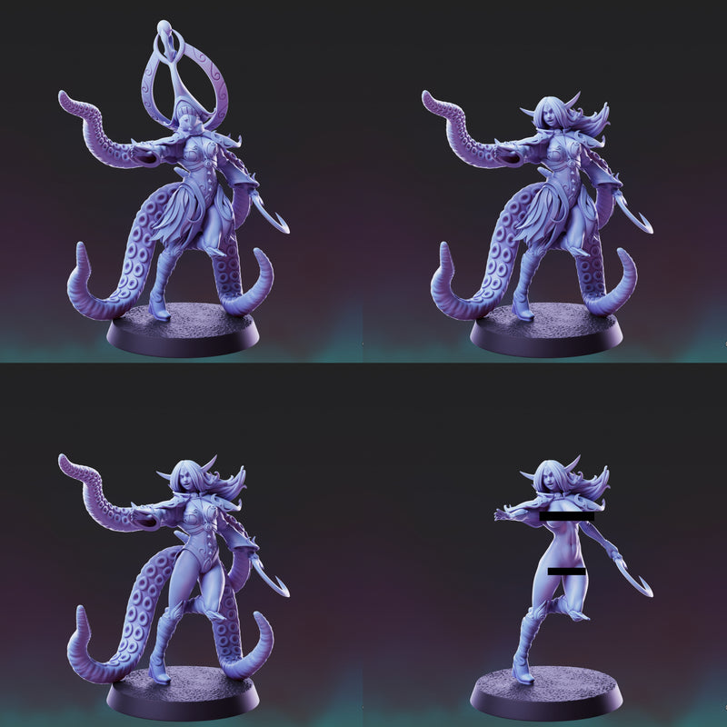 Eldritch Elf Cultist Miniatures | Fantasy Miniature | PS Miniatures