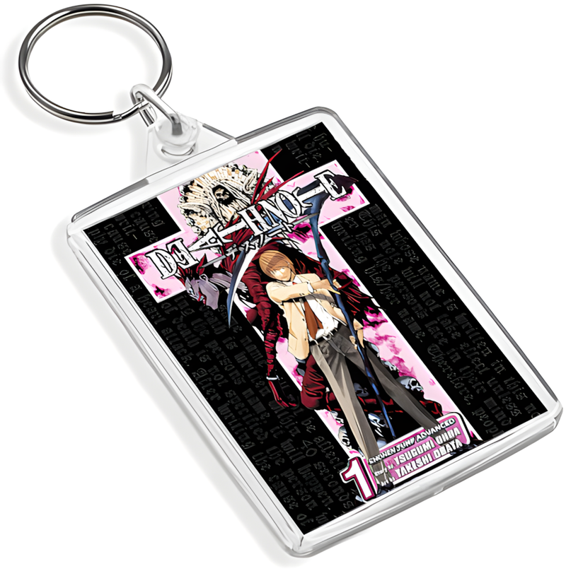 Manga Cover Art Keyring - Dual Sided English / Japanese