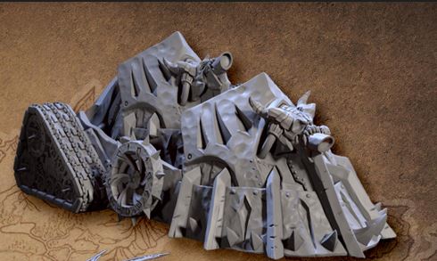 Daemon Siege Machine | The Demon King's Spawn | Fantasy D&D Miniature | Artisan Guild TabletopXtra