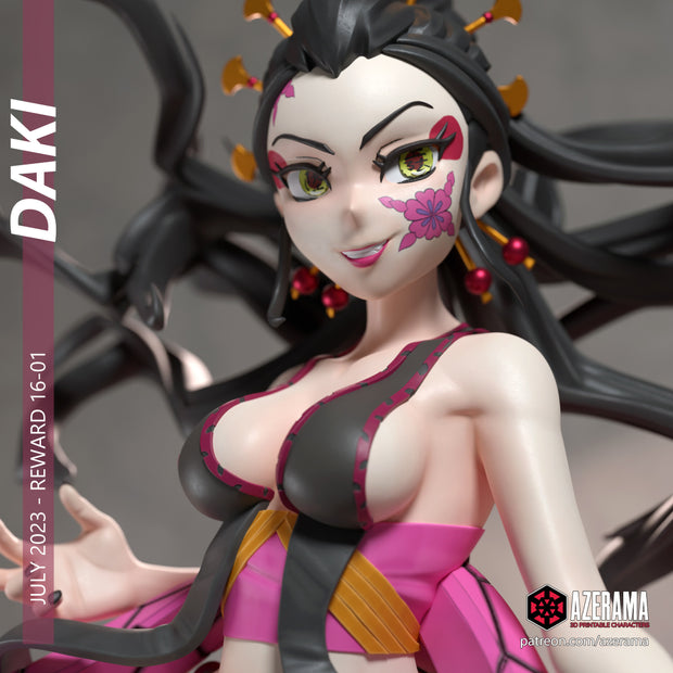 Daki | Pin-Up Statue Fan Art Miniature Unpainted | Azerama