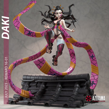 Daki | Pin-Up Statue Fan Art Miniature Unpainted | Azerama