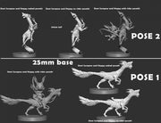 Dani Surepaw and Hoppy (Pose 2) | Legends of the Dino Tamer: Chapter One | Fantasy Miniature | Mini Monster Mayhem TabletopXtra