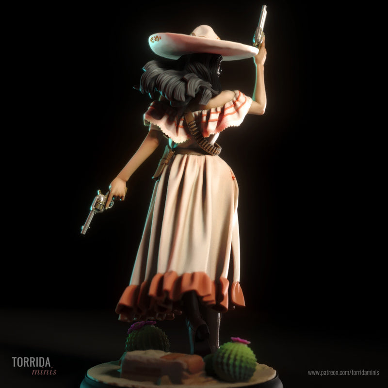 Daniela | Pin-Up Statue Fan Art Miniature Unpainted | Torrida Minis