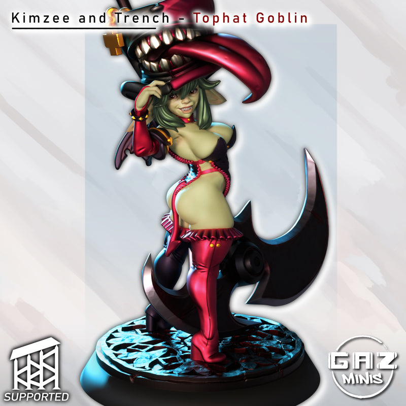 Mimic Tophat Goblin Kimzee & Trench | Fantasy Pin-Up | Gaz Minis | [Multi-Listing]
