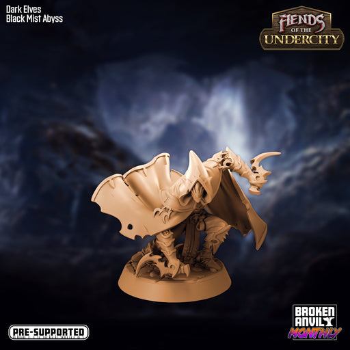 Dark Elf Black Mist Abyss | Fiends of the Undercity | Tabletop RPG Miniature TabletopXtra