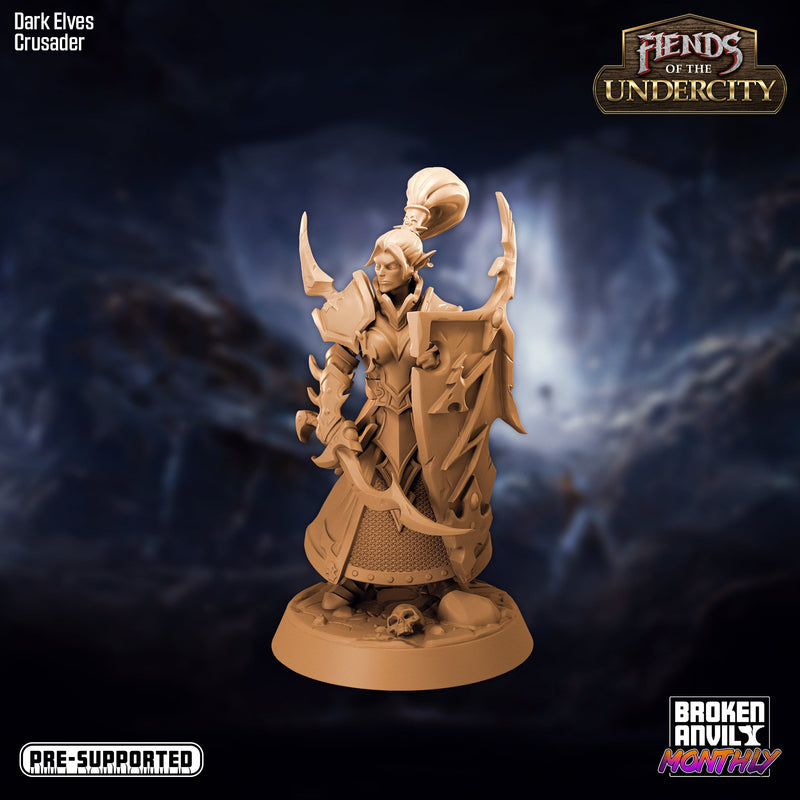 Dark Elf Miniatures | Fiends of the Undercity | Tabletop RPG Miniature TabletopXtra