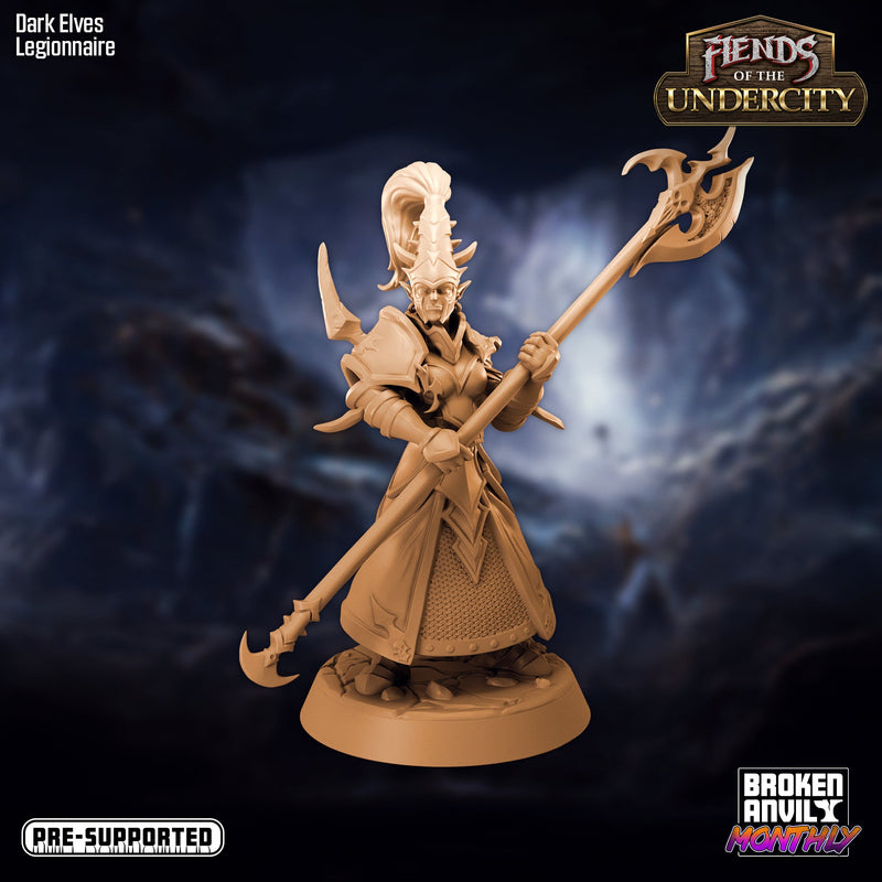 Dark Elf Miniatures | Fiends of the Undercity | Tabletop RPG Miniature TabletopXtra
