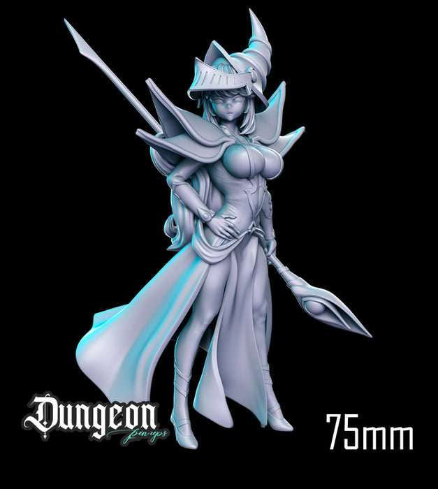 Dark Dragon Magician Girl | Anime | Fantasy Miniature | Dungeon Pin-Ups