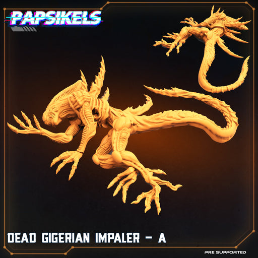 Dead Gigerian Impaler A | Skull Hunters V Space Rambutan | Sci-Fi Miniature | Papsikels TabletopXtra