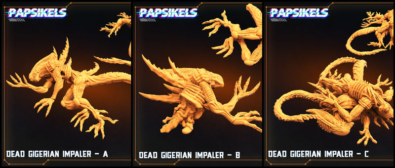 Dead Gigerian Miniatures | Skull Hunters V Space Rambutan | Sci-Fi Miniature | Papsikels TabletopXtra