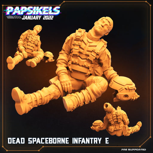 Dead Spaceborne Infantry E | Dropship Troopers II | Sci-Fi Miniature | Papsikels TabletopXtra